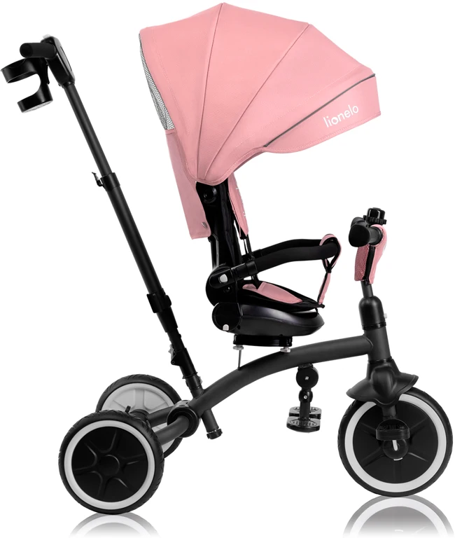 Триколісний велосипед Lionelo Tris Plus PINK ROSE